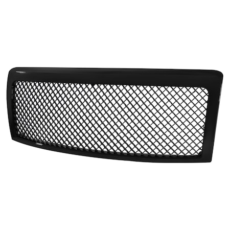Spec-D Tuning 09-14 Ford F150 Mesh Grille Glossy Black HG-F15009JM-JL